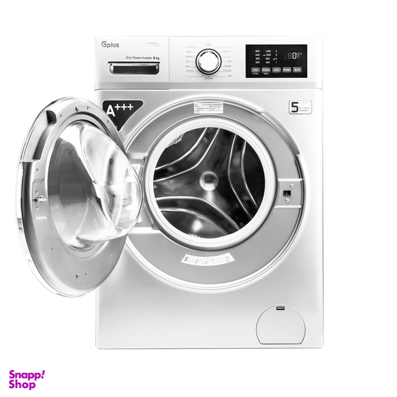 ماشین لباسشویی جی پلاس مدل GWM-P8220W ظرفیت ۸ کیلوگرم