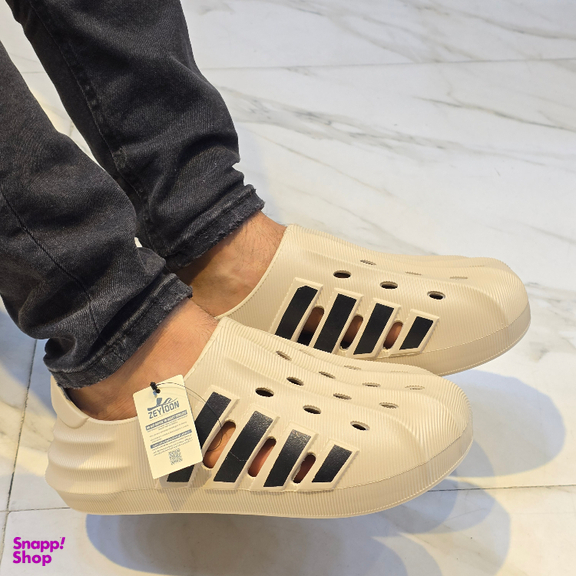 دمپایی مردانه زیتون مدل سامبا کد 46789 رنگ نسکافه ای