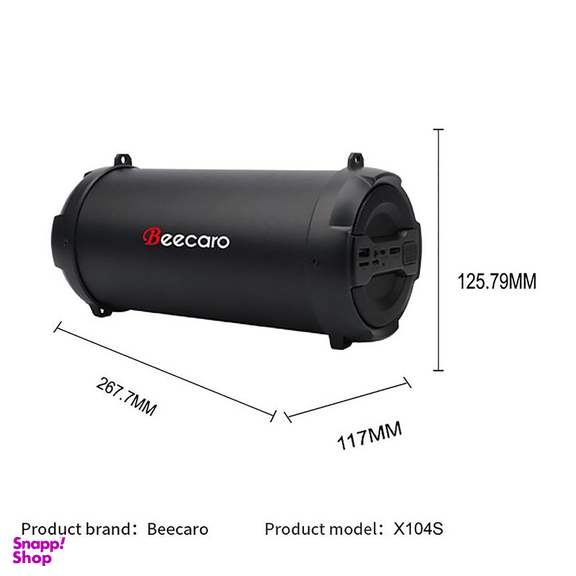 اسپیکر بلوتوثی قابل حمل بیکارو مدل X104S