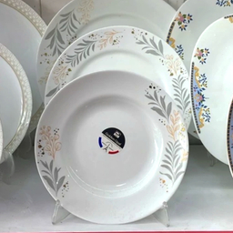 بشقاب 6 پارچه گلدن اپال طرح برگ ویون آ