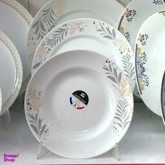 بشقاب 6 پارچه گلدن اپال طرح برگ ویون آ