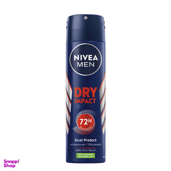 اسپری ضد تعریق مردانه نیوآ مدل Dry Impact 72h حجم 150 میلی لیتر