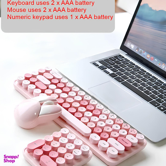 کیبورد و ماوس بی سیم کوتسی مدل 84019 به همراه صفحه اعداد