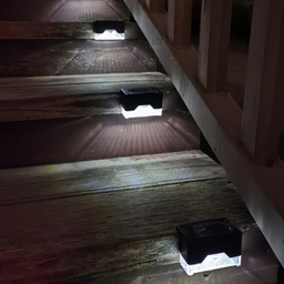 چراغ خورشیدی طرح لب پله ای مدل SOLAR  LIGHTS مجموعه 12 عددی