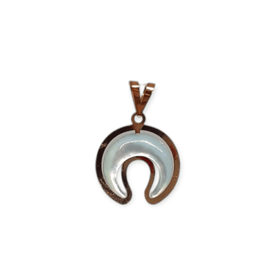 پلاک طلا 18 عیار زنانه طرح ماه کد 52063