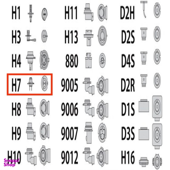 لامپ هدلایت خودرو سام مدل U10 کد H7 بسته 2 عددی
