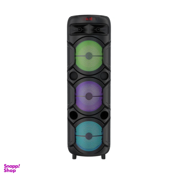 اسپیکر 8.5 اینچ بلوتوثی قابل حمل سان رایز مدل Boom Box 500 به همراه میکروفون و ریموت کنترل
