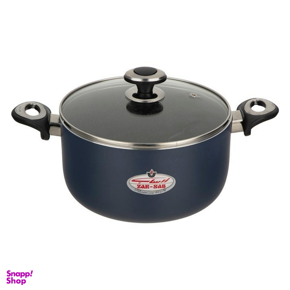 قابلمه گرانیتا زرساب با در شیشه ای مدل GT-424 سایز 24