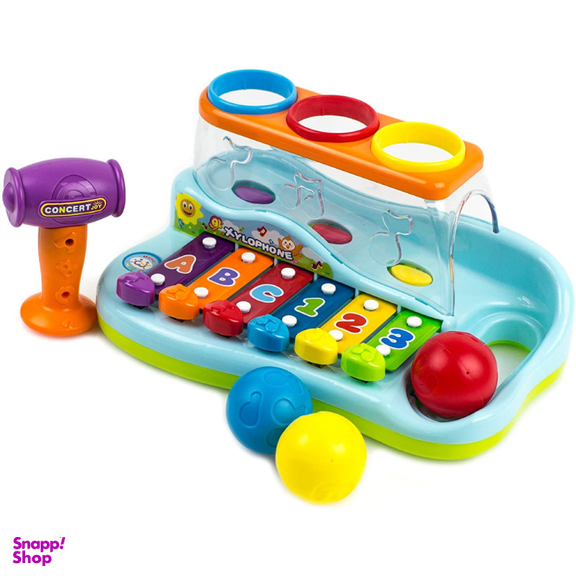 اسباب بازی موزیکال بلز و چکش هولی تويز مدل 856 Enlightening & Intellectual Xylophone