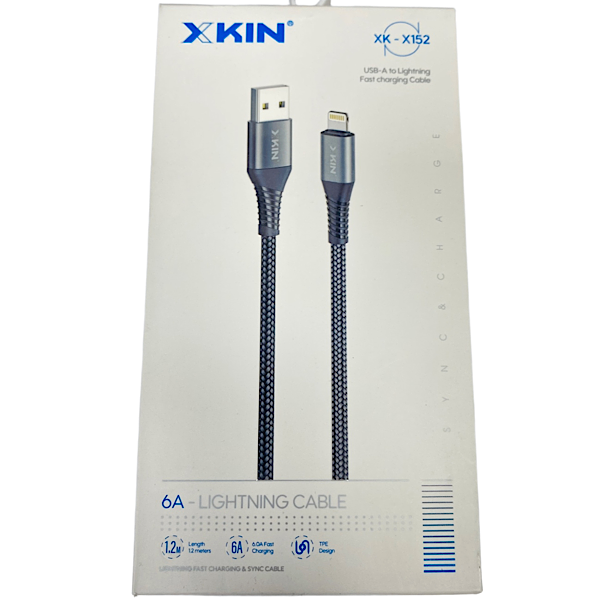 کابل USB به Lightning ایکس کین کد X152 طول 1.2 متر