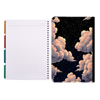 کلاسور طرح ابر فانتزی کد 945 به همراه کاغذ کلاسور