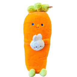 عروسک مدل هویج خرگوش به دست بالشتی سایز 60 سانتی‌متر