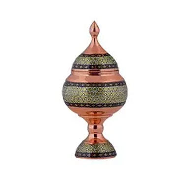 شکلات خوری مس و خاتم 20 سانتی متر