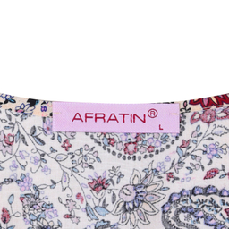 پیراهن زنانه افراتین مدل رعنا ترمه رنگ کرم