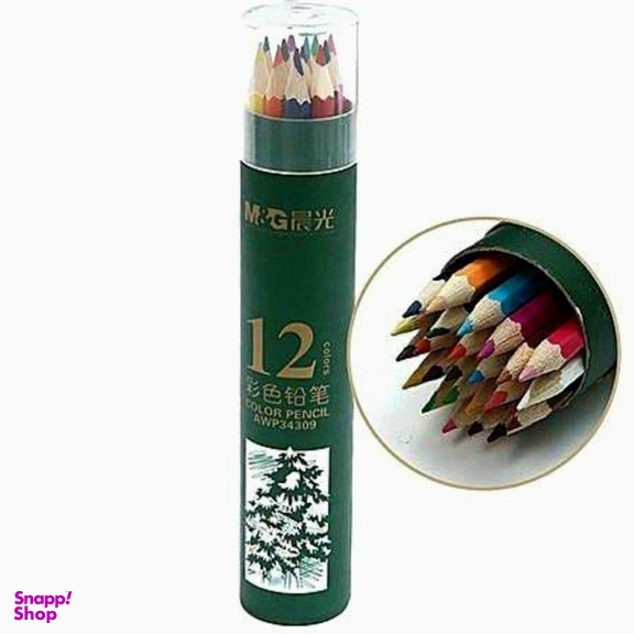 مداد رنگی 12 رنگ ام اند جی کد 12345