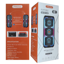 اسپیکر بلوتوثی قابل حمل پرودا مدل Bom Box 800