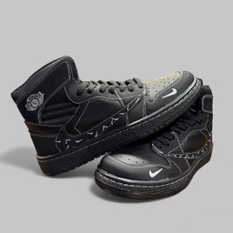 كتانی مردانه طرح نايكی مدل Jordan Travis كد J 540 رنگ مشكی