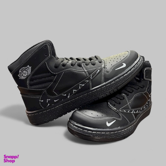 كتانی مردانه طرح نايكی مدل Jordan Travis كد J 540 رنگ مشكی