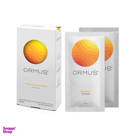 ژل ماسک صورت اورموس مدل ویتامین C حجم 15 میلی لیتر بسته 6 عددی