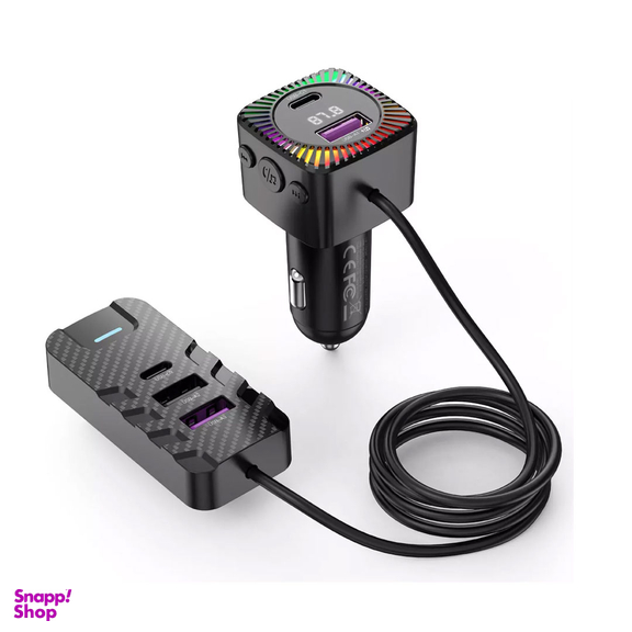 شارژر فندکی و گیرنده بلوتوثی خودرو ایکس او مدل BCC13