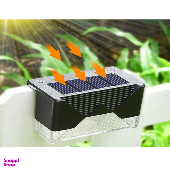 چراغ خورشیدی طرح لب پله ای مدل SOLAR  LIGHTS مجموعه 12 عددی