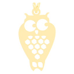 آویز گردنبند طلا 18 عیار زنانه کرابو طرح جغد مدل Kr3668