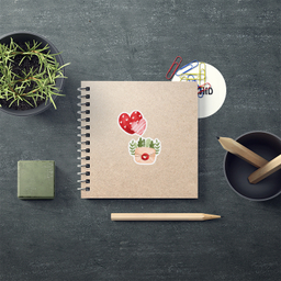 برچسب لاژید مدل عشق کد HE210 بسته 2 عددی