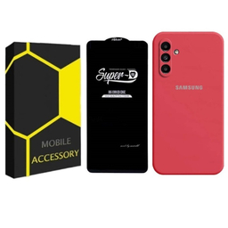 محافظ صفحه نمایش و کاور گوشی موبایل مدل Silicone مناسب برای سامسونگ Galaxy A15
