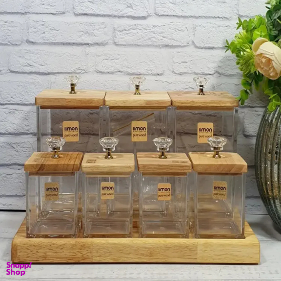 ست بانکه 7 پارچه لیمون کد 7808 به همراه استند