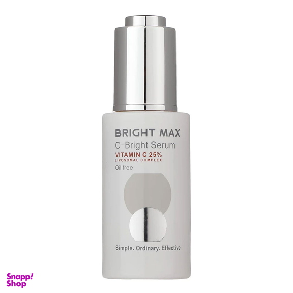 سرم روشن کننده پوست برایت مکس مدل ویتامین سی 25 درصد حجم 30 میلی لیتر