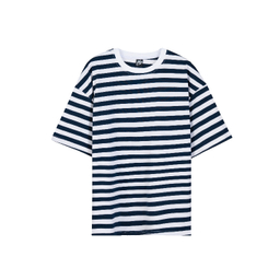 تیشرت زیگ مدل striped رنگ سرمه ای