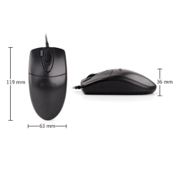 ماوس ای فورتک مدل OP-620DS رنگ مشکی