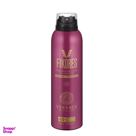 اسپری خوشبوكننده بدن زنانه فيكورس مدل Versace Crystal حجم 200 ميلی ليتر