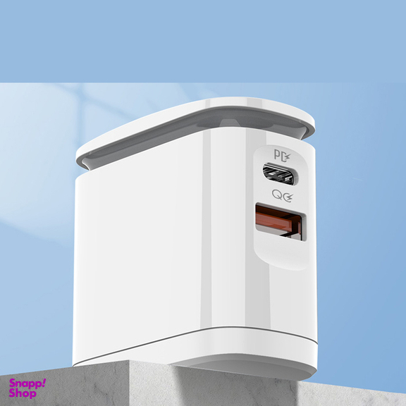 شارژر دیواری 25 وات الدینیو مدل A2423C همراه با کابل USB-C
