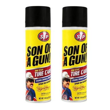 اسپری تمیز کننده لاستیک خودرو اس تی پی کد STP3 وزن 595 گرم بسته 2 عددی