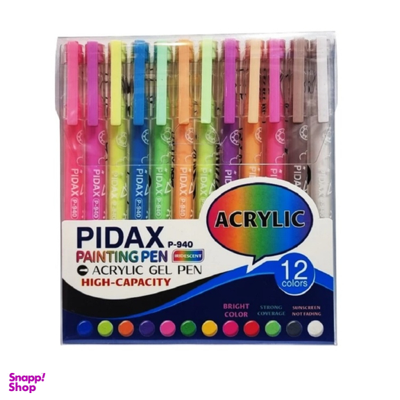 روان نویس اکرولیک پیداکس مدل P940 مجموعه 12 عددی