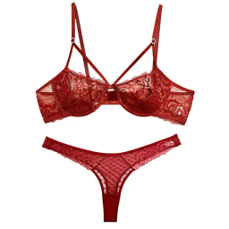 ست لباس زیر زنانه کد 7167 رنگ قرمز