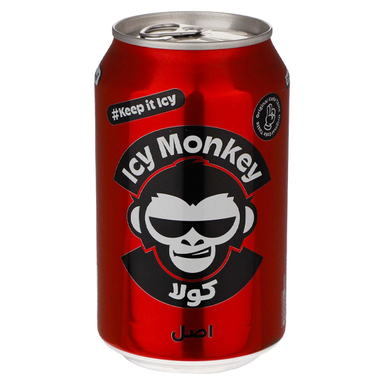 نوشابه گازدار کولا آیسی مانکی حجم ۳۳۰ میلی لیتر