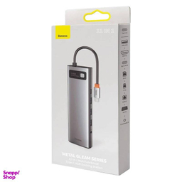 هاب 11 پورت Type-C بیسوس مدل Metal Gleam Series CAHUB-CT0G