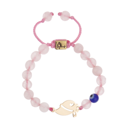 دستبند طلا 18 عیار دخترانه پرسته مدل 14077596