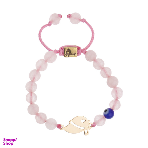 دستبند طلا 18 عیار دخترانه پرسته مدل 14077596