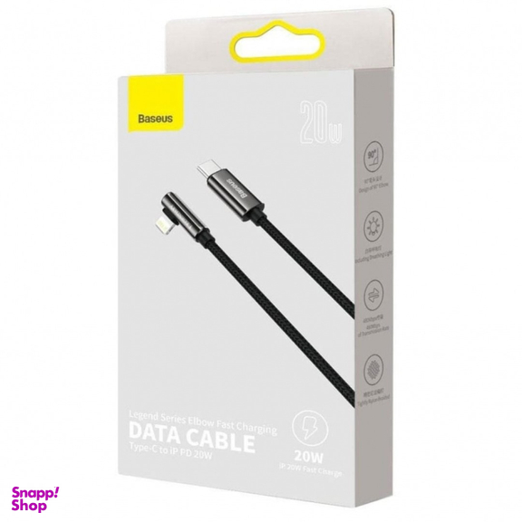 کابل شارژ لایتنینگ به Type-C باسئوس مدل Legend Mobile Game Elbow Cable CATLCS-01 طول 1 متر