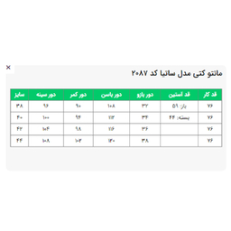 مانتو زنانه السانا مدل ساتیا کد 208701
