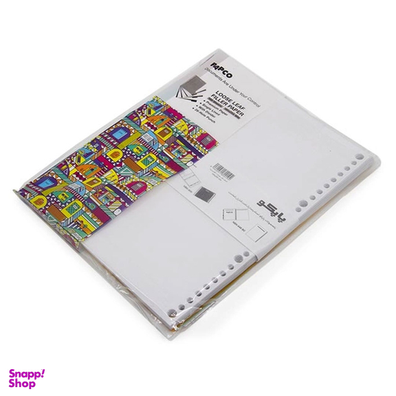 کاغذ کلاسوری پاپکو کد 01 رنگ سفید بسته 100 عددی