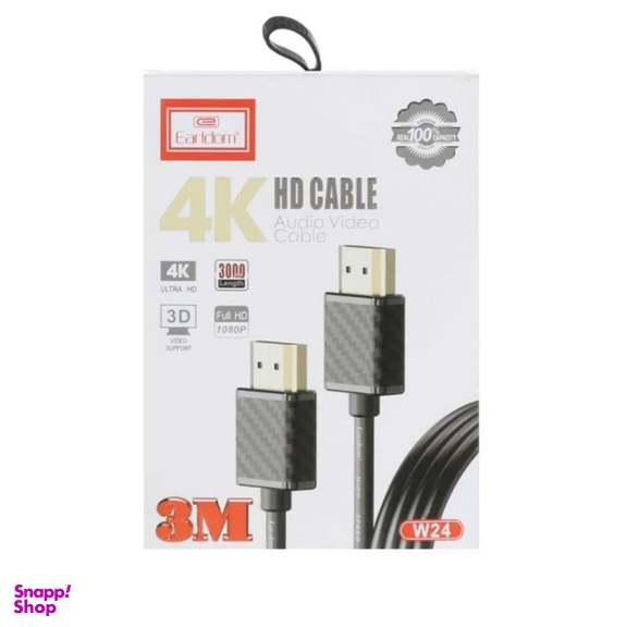 کابل HDMI ارلدام مدل W24 طول 3 متر