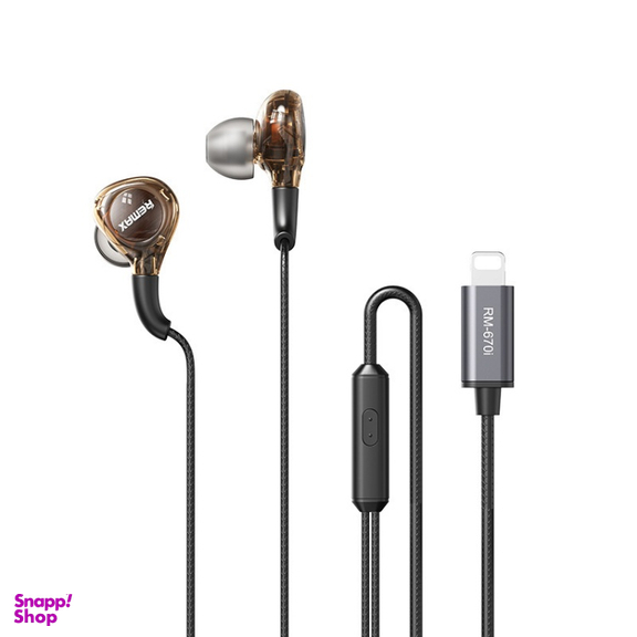 هندزفری باسیم ریمکس مدل RM-670a TypeC طول 1.2 متر