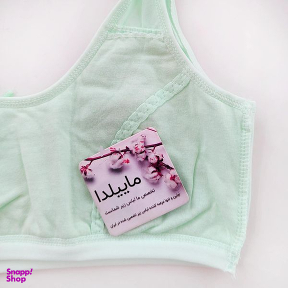 نیم تنه دخترانه ماییلدا مدل بدون فنر کد 4576 رنگ سبز