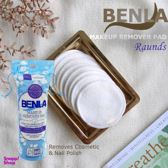 پد آرایش پاک کن بنلا مدل Makeup Wipes مجموعه 5 بسته 72 عددی