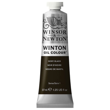 رنگ روغن وینزور اند نیوتون مدل IVORY BLACK 24 حجم 37 میلی لیتر