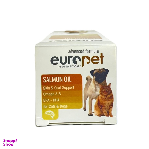 روغن ماهی سالمون سگ و گربه یوروپت حجم 150 میلی لیتر